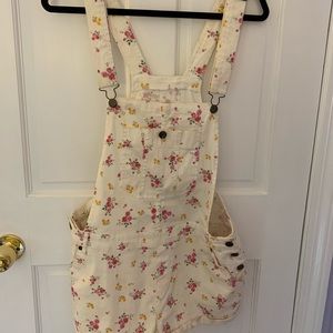 Flower Short Overalls